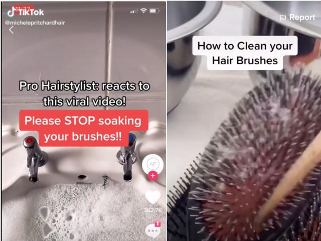 This Viral TikTok Shows How to Clean a Hairbrush and Why to Do It