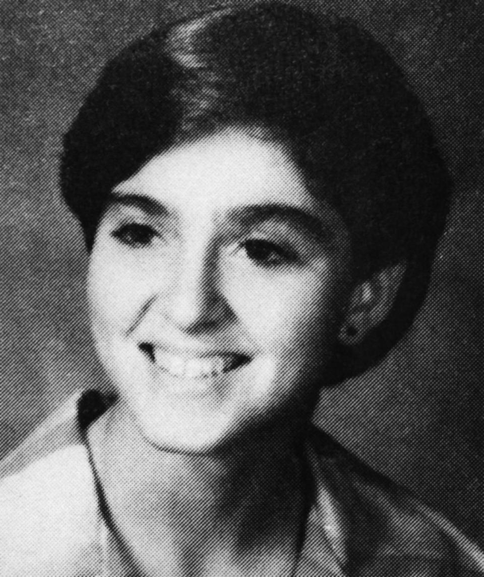 <p>The image of innocence at age 18 in her senior yearbook photo. <i>(Photo by Michael Ochs Archives/Getty Images)</i><br></p>