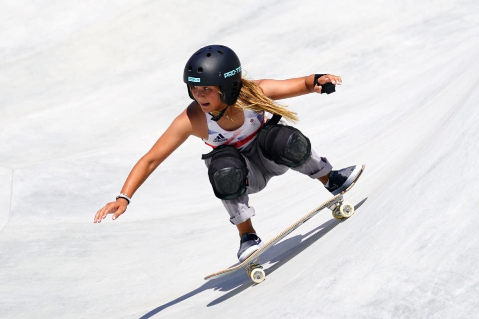 Skateboarder Sky Brown became world champion at the age of 14 on Sunday (Adam Davy/PA) (PA Archive)