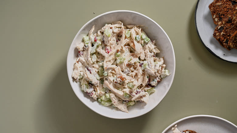 chicken salad in bowl