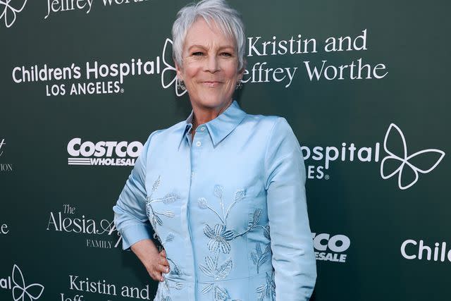 <p>Matt Winkelmeyer/Getty </p> Jamie Lee Curtis attends the Children's Hospital Los Angeles Gala 2024.