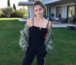 <p>Thylane s’affiche également dans un look plus décontracté mais évidemment toujours avec élégance. <br>Crédit : Instagram @thylaneblondeau </p>