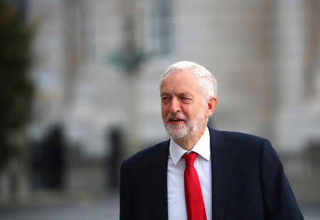 Britain's Labour Party leader Jeremy Corbyn arrives at the annual Labour Party Conference in Liverpool, Britain, September 23, 2018. REUTERS/Hannah McKay