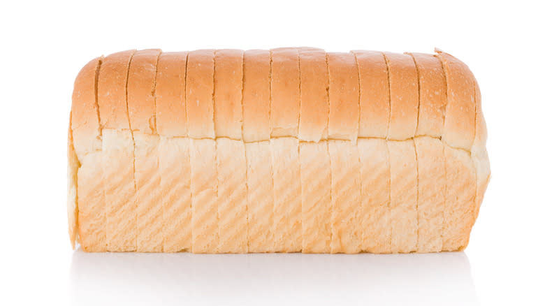 sliced white loaf of bread