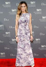 <b>Who:</b> Sarah Jessica Parker<br><br> <b>Wearing:</b> Vintage dress, Roger Vivier shoes, Fred Leighton earrings, Fendi cuff<br><br> <b>Where:</b> 2013 Tate Americas Foundation Artists Dinner at Skylight Studios in NYC