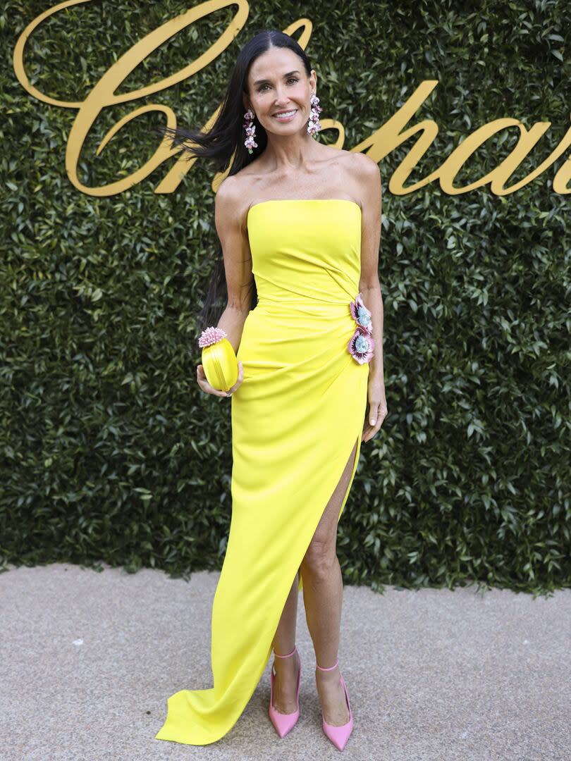 Demi Moore en una fiesta de Chopard en Cannes