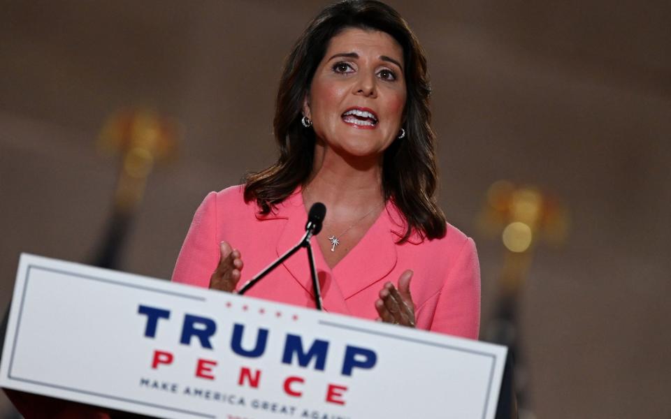 Nikki Haley seemed to be introducing herself to the American people - GETTY IMAGES