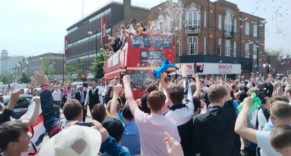 News Shopper: Bromley FC bus parade