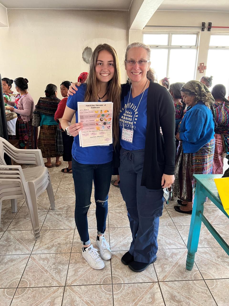 Dr. Debra Lupeika, right, and her daughter, Ashley MacLean, during a medical mission trip to Guatemala.