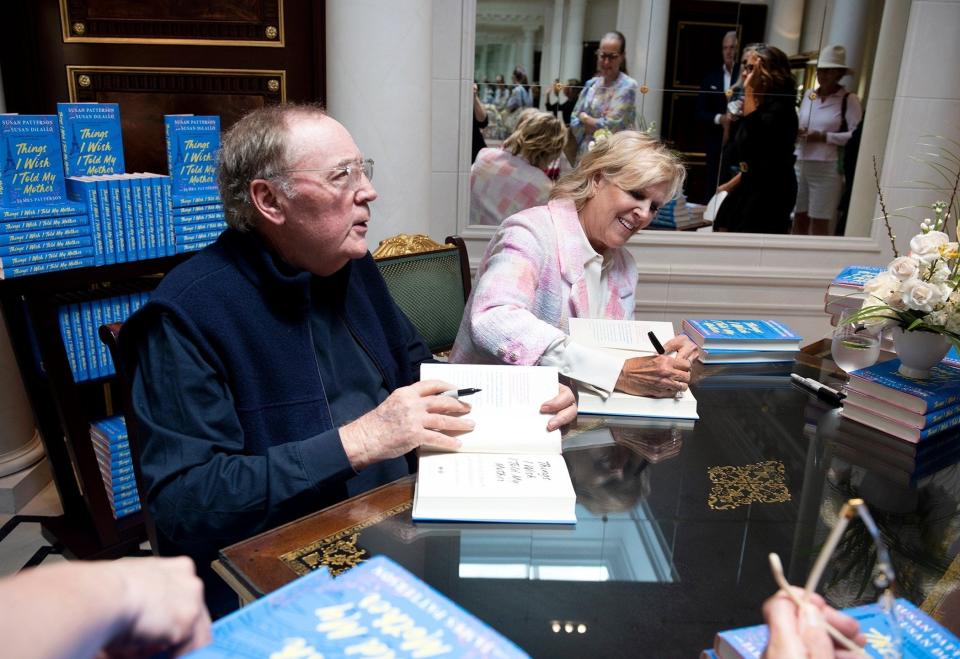 James and Sue Patterson sign copies of "Things I Wish I Told My Mother" in April during a reception at Graff. The book is Sue Patterson's debut novel, and was co-written by Susan DiLallo. James Patterson, a best-selling author, also contributed to the novel.