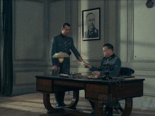 Gestapo threat: the film paints a bleak, unromantic view of the Resistance (Screengrab)