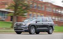 <p><strong>GMC's American Models</strong></p><p>• <a rel="nofollow noopener" href="https://www.caranddriver.com/gmc/acadia" target="_blank" data-ylk="slk:Acadia;elm:context_link;itc:0;sec:content-canvas" class="link ">Acadia</a></p><p>•<a rel="nofollow noopener" href="https://www.caranddriver.com/gmc/canyon" target="_blank" data-ylk="slk:Canyon;elm:context_link;itc:0;sec:content-canvas" class="link "> Canyon</a></p>