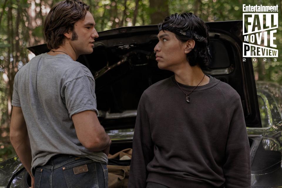 Jackson White, left, and Forrest Goodluck star in PET SEMATARY: BLOODLINES