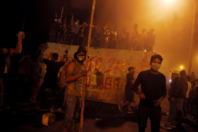 Protest over agrarian law, in Villacuri