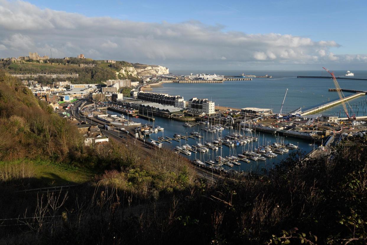 The ferry port and marina in Dover on England's south coast: Getty Images