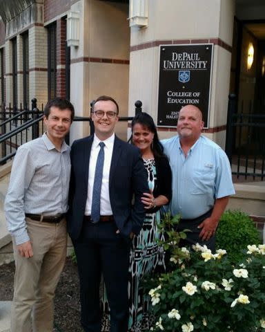 <p>Chasten Buttigieg Instagram</p> Pete Buttigieg (left) and Chasten Buttigieg in 2017