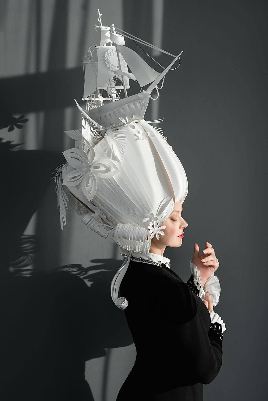 2. Artist Asya Kozina’s Baroque paper wigs