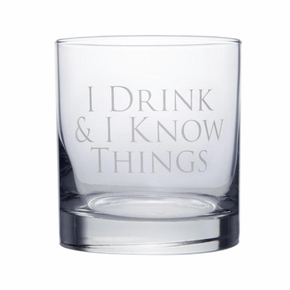 'I Drink and I Know Things' Rocks Glass