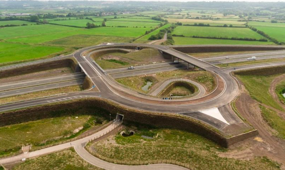 A link road to the new junction on the M49 has still yet to be built. (Highways England)