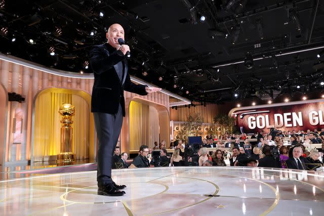 <p>Rich Polk/Golden Globes 2024/Golden Globes 2024 via Getty</p> Jo Koy at the 81st Golden Globe Awards on January 7, 2024 in Beverly Hills, California.