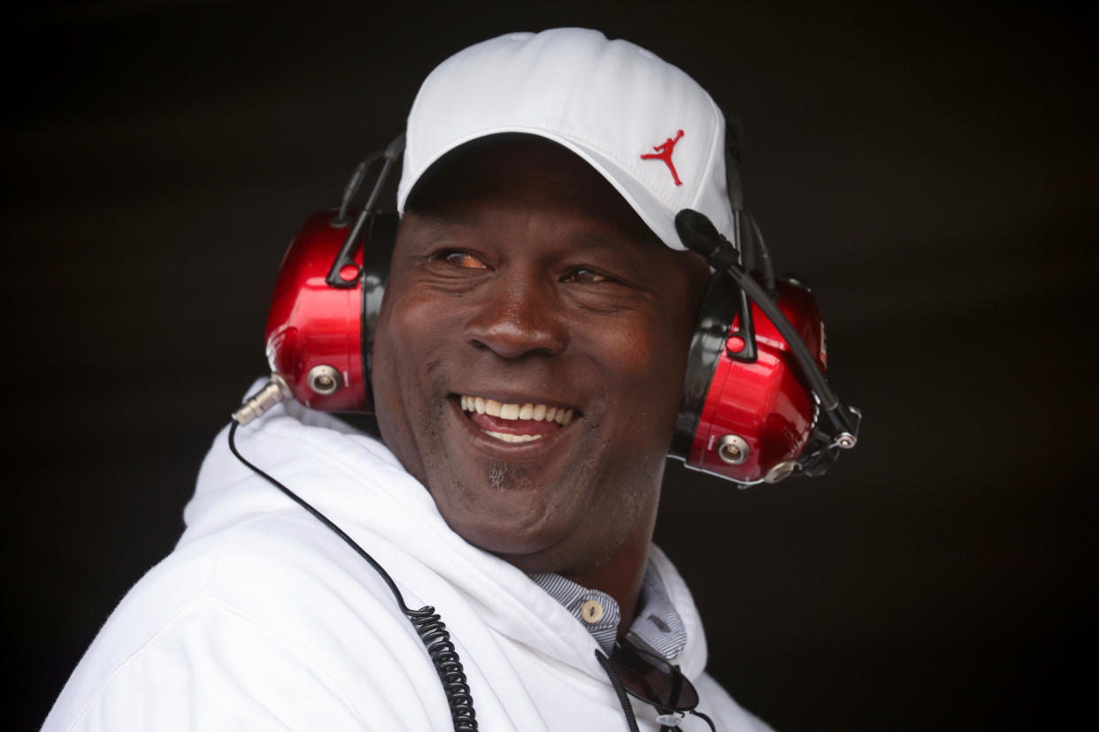 Michael Jordan at Talladega. (James Gilbert/Getty Images)