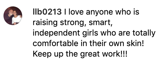 Reactions to Carey Hart's post encouraging people to embrace their uniqueness — like his daughter with Pink, Willow Hart, is doing at age 8.(Screenshot: Carey Hart via Instagram)