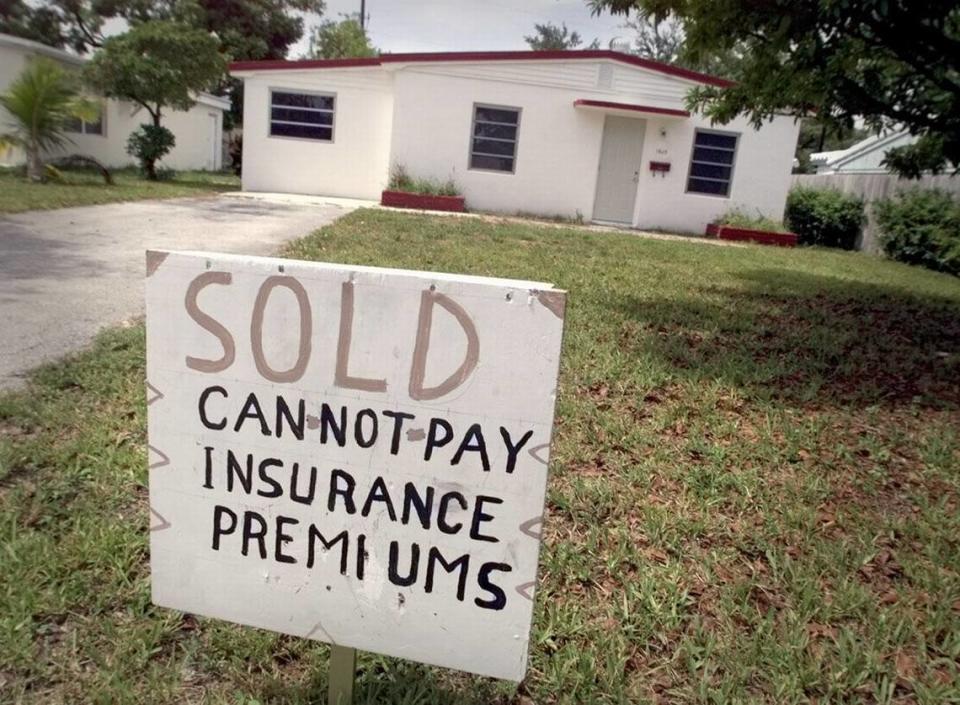 This photo was taken in front of a Miami Gardens home 22 years ago. Property insurance costs a lot more now, and it’s causing big problems. Miami Herald file photo