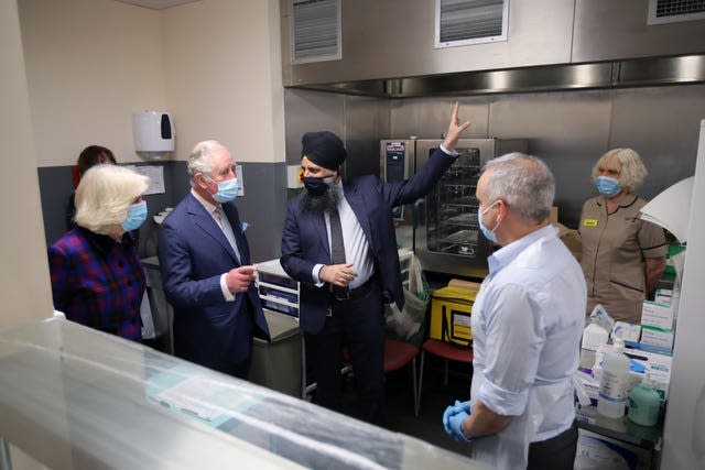 Royal visit to Queen Elizabeth Hospital