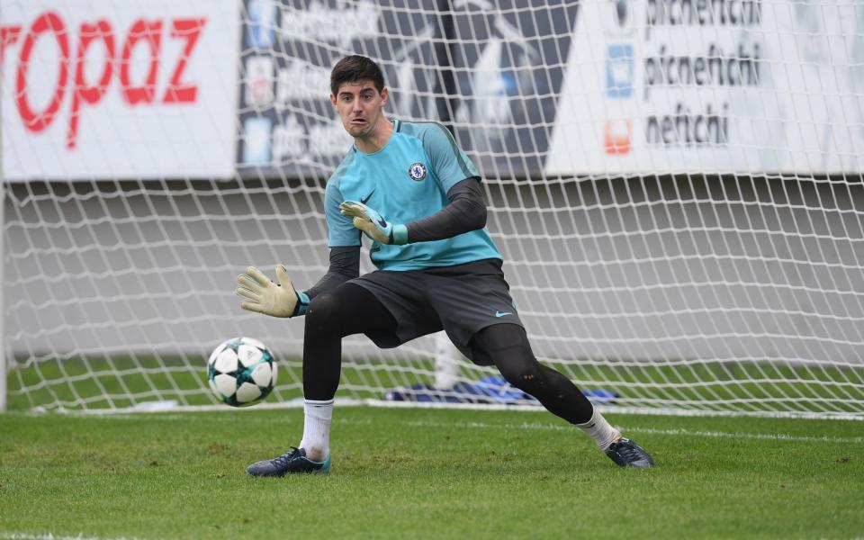 Thibaut Courtois gives Chelsea no comfort about extending his contract