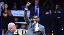 As was team president Masai Ujiri. (THE CANADIAN PRESS/Frank Gunn)