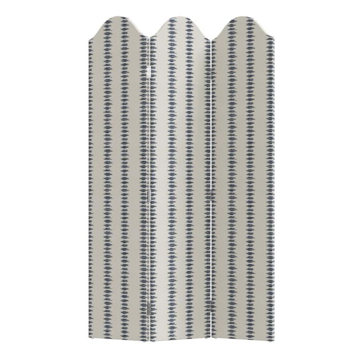 This American-made room divider features a solid wood frame surrounded by padding and covered in cotton. The striking ikat pattern is just the thing to liven up a workspace or living room. $500, World Market. <a href="https://www.worldmarket.com/product/ikat+scribble+slate+3+panel+kaia+upholstered+folding+screen.do" rel="nofollow noopener" target="_blank" data-ylk="slk:Get it now!" class="link ">Get it now!</a>