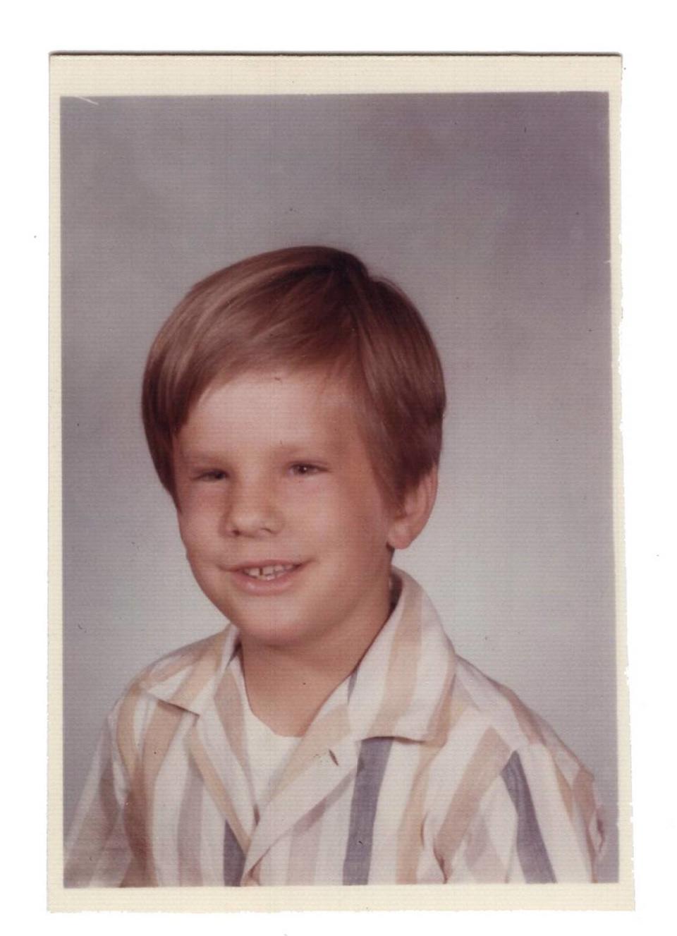 Jim Kletzing pictured at 7 years old in second grade, circa 1970. The back of the photograph notes “The crooked front tooth (from a fall on his bicyle) is a baby tooth – so it will be OK. “ This photograph was sold at Schiff Estate Services on a Del Paso Boulevard in Sacramento in December.
