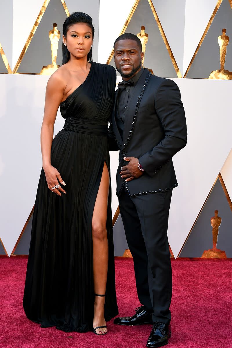 Eniko Parrish and Kevin Hart