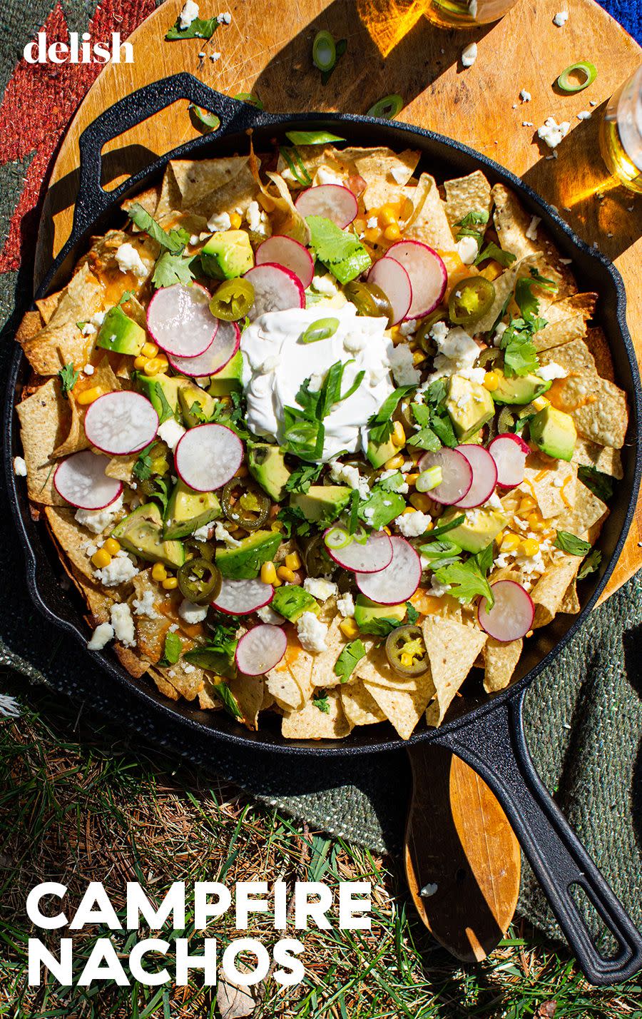 loaded campfire nachos