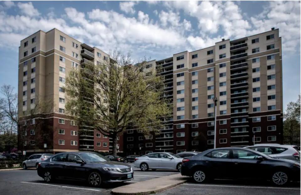 An off-duty Pentagon police officer has been charged with second-degree murder in the fatal shooting of two men outside a Takoma Park condo building. (Bill O’Leary/The Washington Post)