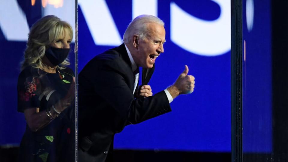 <div class="inline-image__caption"><p>Jill and Joe Biden.</p></div> <div class="inline-image__credit">Getty</div>