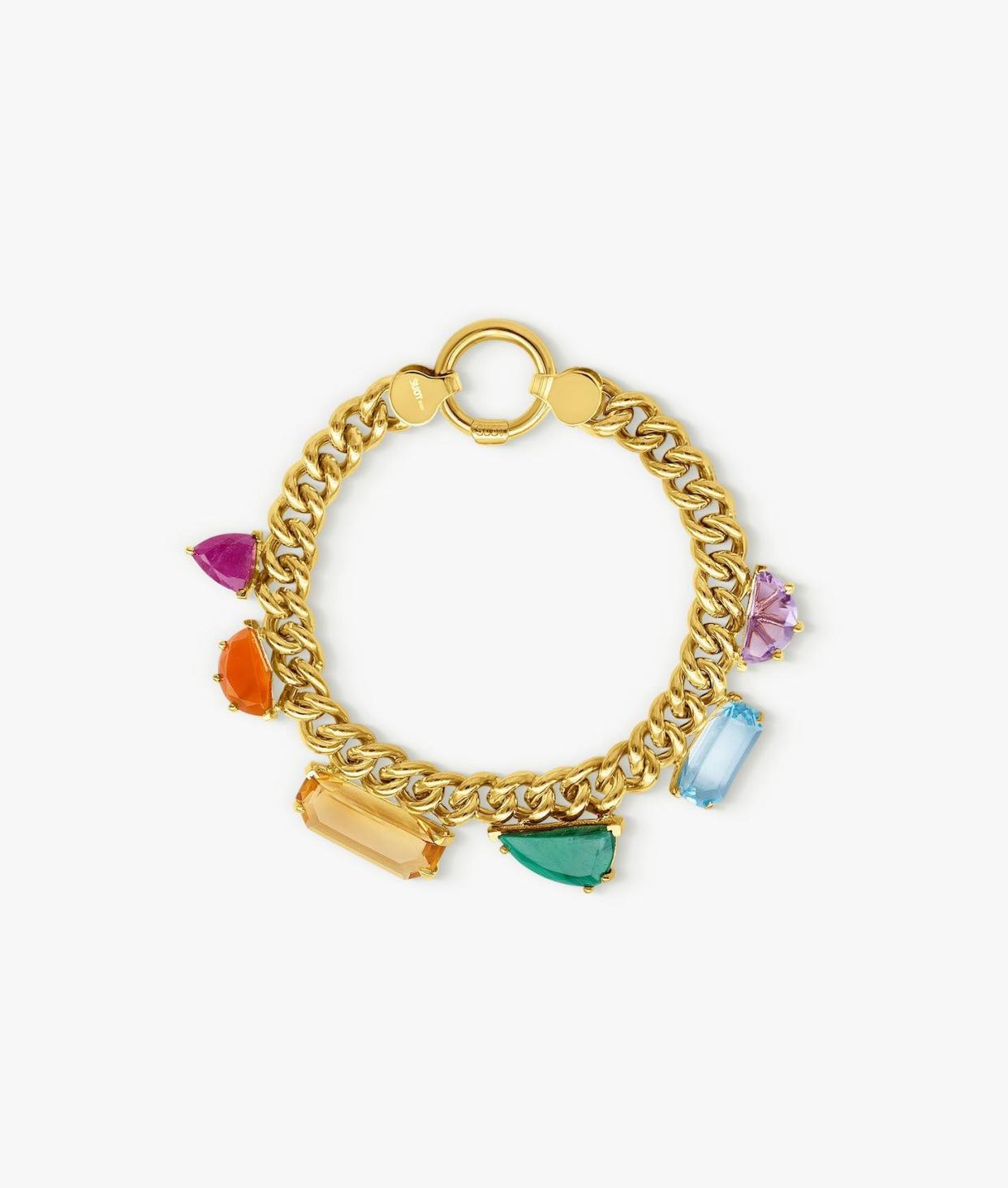 <p><a href="https://suotstudio.com/products/half-cut-gems-bracelet" rel="nofollow noopener" target="_blank" data-ylk="slk:Shop Now;elm:context_link;itc:0;sec:content-canvas" class="link rapid-noclick-resp">Shop Now</a></p><p>Half Cut Gems Bracelet</p><p>suotstudio.com</p><p>$1525.00</p>