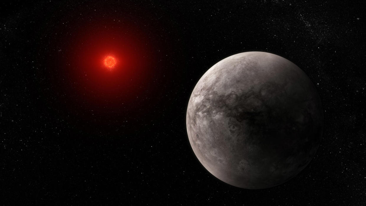  A visualisation of the Trappist-1b exoplanet. 