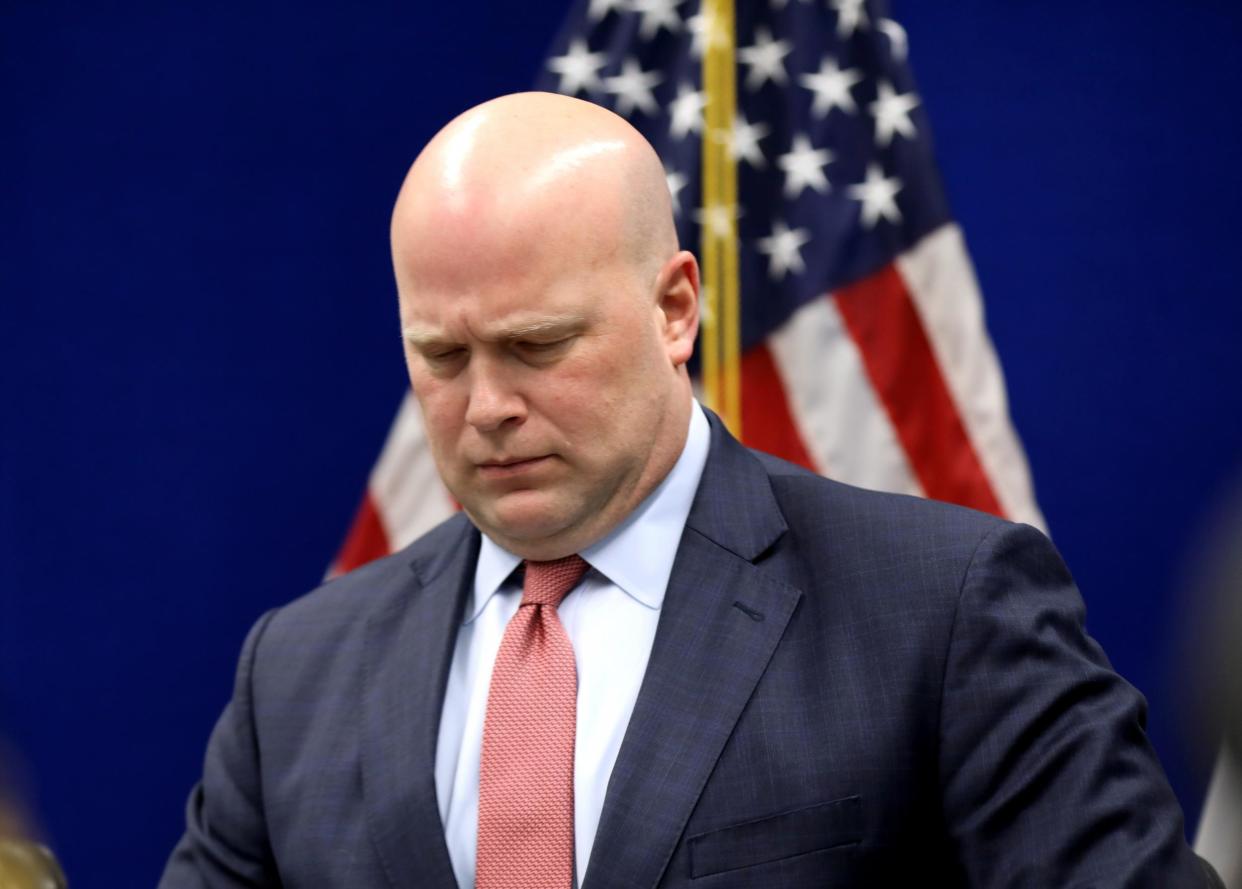 Acting Attorney General Matthew Whitaker in Des Moines, Iowa, 14 November, 2018: REUTERS