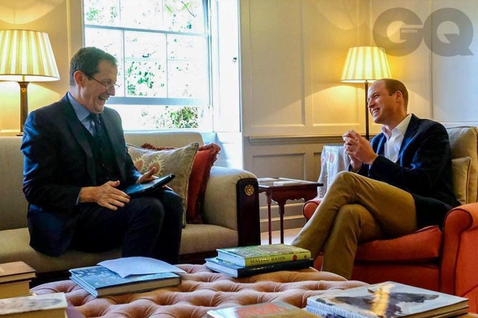 Alastair Campbell and Prince Wiliam (GQ)