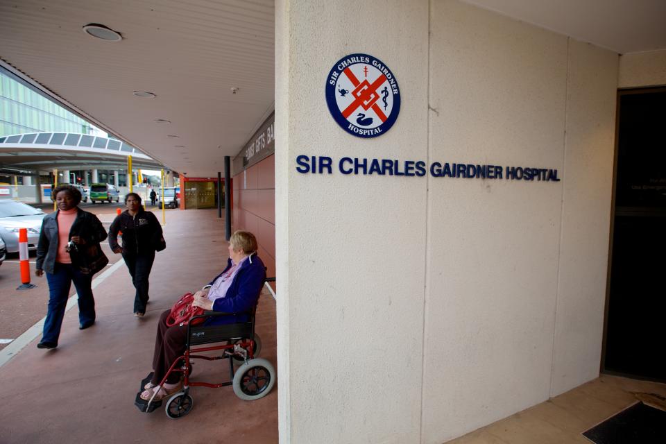 The man was being kept in isolation at Sir Charles Gairdner Hospital before he died early Sunday morning. Source: AAP