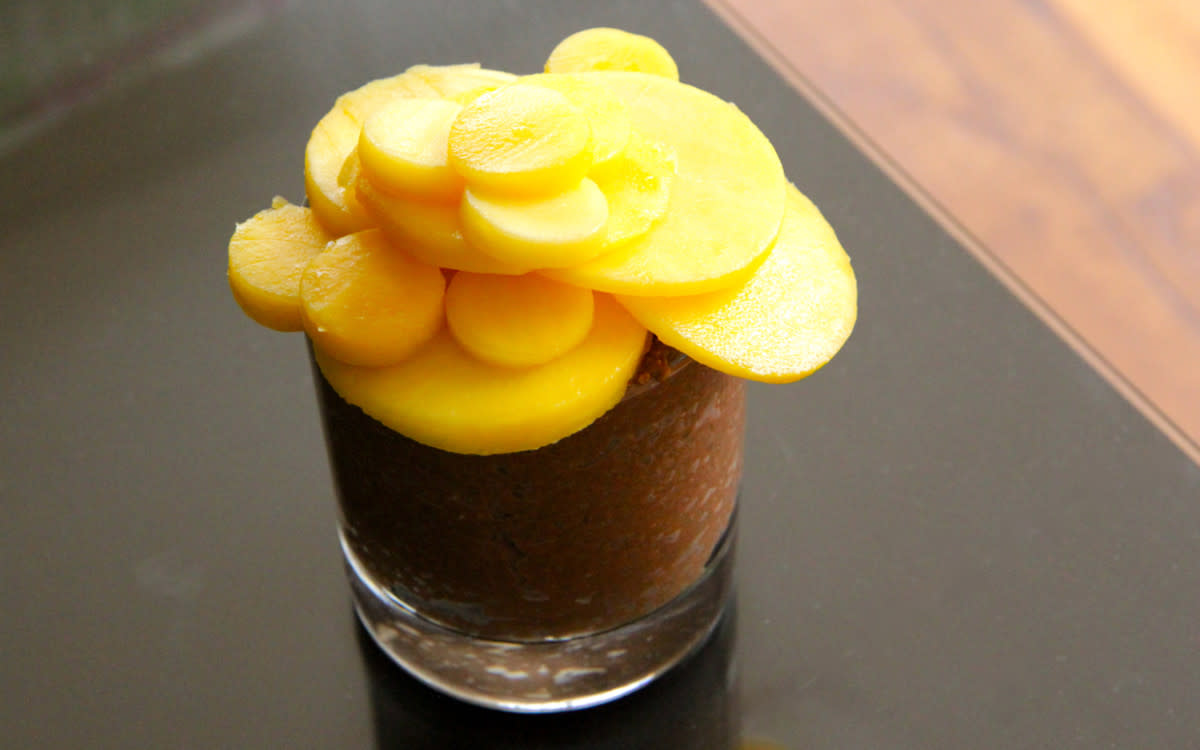 <p>Tasha Edwards</p><p>For this lucky holiday, consider this true pot of gold. It features mango medallions as coins, with a chocolate chia seed pudding as the pot.</p><p><strong>Get the rhe recipe: <a href="/268117/tashaedwards/the-tastiest-pot-of-gold-ever/" data-ylk="slk:Mango Pot of Gold;elm:context_link;itc:0;sec:content-canvas" class="link rapid-noclick-resp">Mango Pot of Gold</a></strong></p>