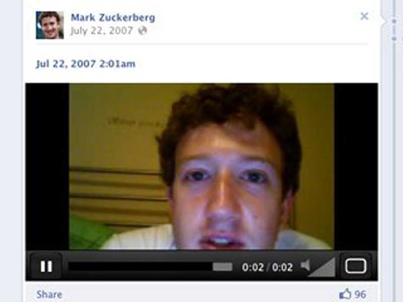 zuckerberg facebook video