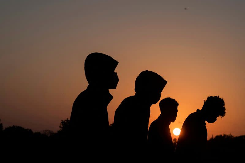 FILE PHOTO: Unaccompanied minor migrants apprehended in La Joya, TX