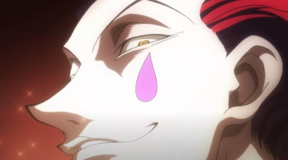 Hisoka looking menacing