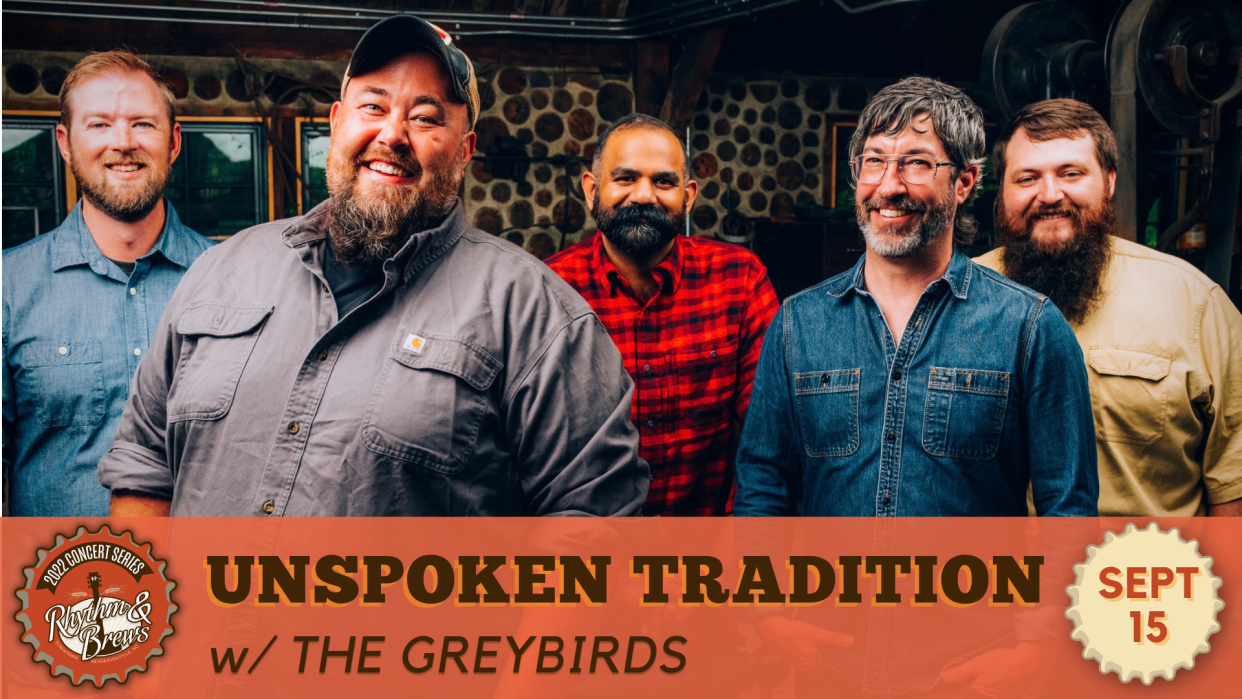 Bluegrass group Unspoken Tradition will be the headliner for the Rhythm & Brews season-closer show on September 15.