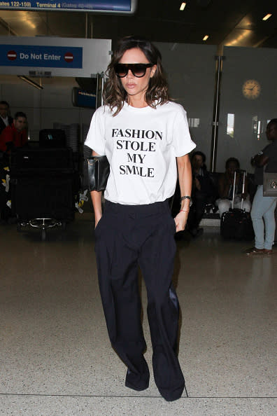 victoria beckham smile t-shirt