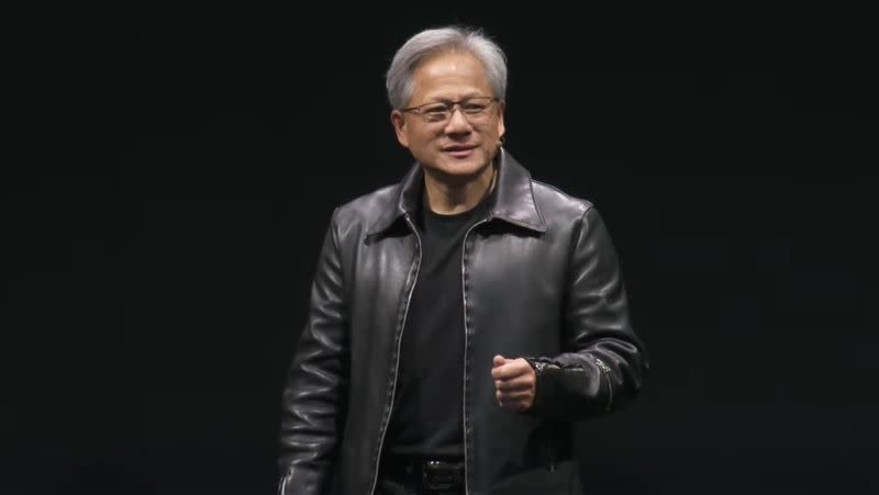 輝達（NVIDIA）創辦人黃仁勳，掀起AI旋風。（圖／貿協提供）