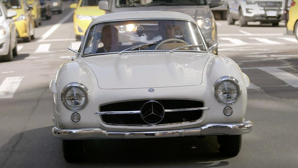 Comedians in Cars Getting Coffee Jerry Seinfeld, Lorne Michaels and a 1955 Mercedes-Benz 300SL Gullwing