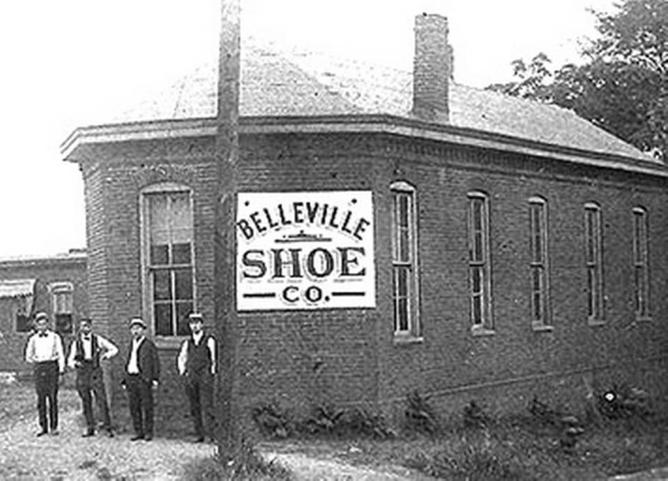 This undated photo shows Belleville Shoe Manufacturing Co. in the early 1900s. It was founded by William Weidmann and his investors, Adolph Knobeloch, Henry E. Leunig, Joseph B. Reis and James Rentchler.